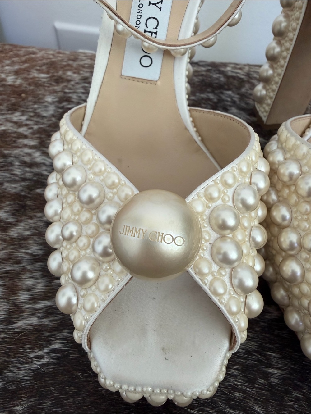 Jimmy Choo Sacaria 120 Platform Heels (37) - Picture 5 of 11